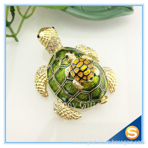 Double Turtles Trinket Box Home Decorative Box